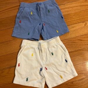 Polo by Ralph Lauren Blue and White Casual Shorts